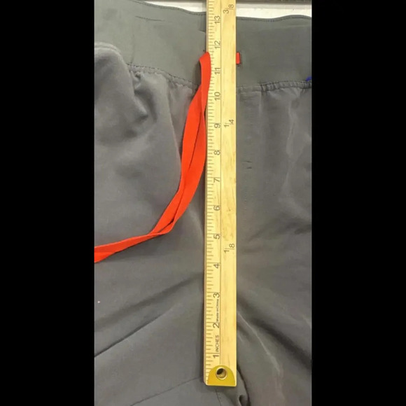 Figs Preppy Designer Medical Surgical Tech Active High Waist Gray Scrub Pant 4XL - Picture 7 of 14